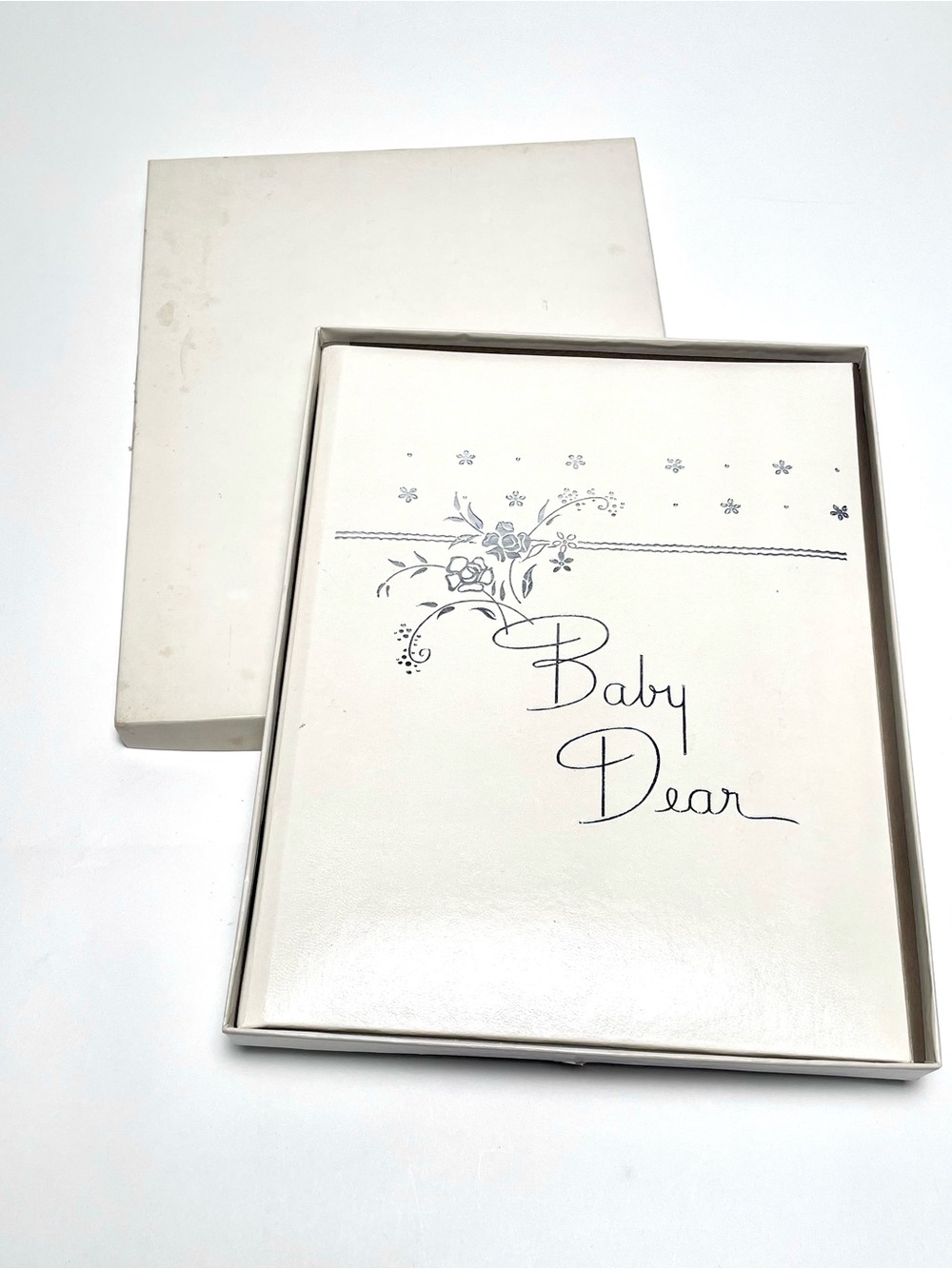 Vintage Baby Dear Record Book Memory Album Unused In Original Box